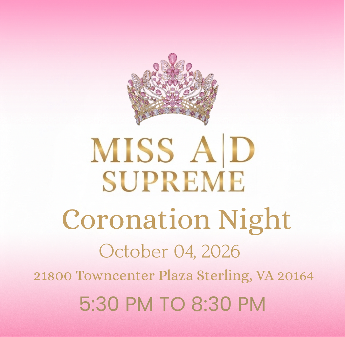 Miss A|D Supreme Coronation Night